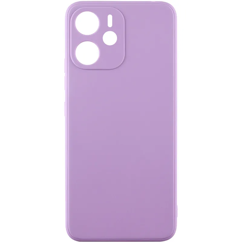 Цветной силиконовый чехол с защитой камеры для Xiaomi Redmi Note 14 4G (Europe version) – Сиреневый / Dasheen. Фото 1 из 1
