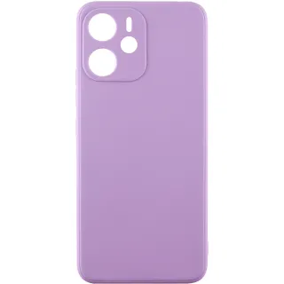 Цветной силиконовый чехол с защитой камеры для Xiaomi Redmi Note 14 4G (Europe version) — Сиреневый / Dasheen