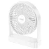 Настільний вентилятор Hoco HX65 ultra-thin desktop fan 2000 mAh – White. Фото 1 з 7