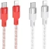 Дата кабель Hoco X99 Crystal Junction PD 27W Type-C to Lightning (1.2m) фото 1 з 1