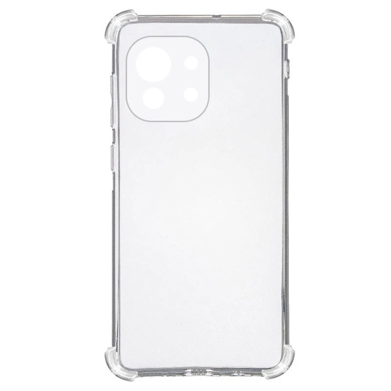 Ультратонкий силиконовый чехол GETMAN с крытыми бортами та камерою на Xiaomi 17 – Бесцветный (прозрачный). Фото 3 из 5