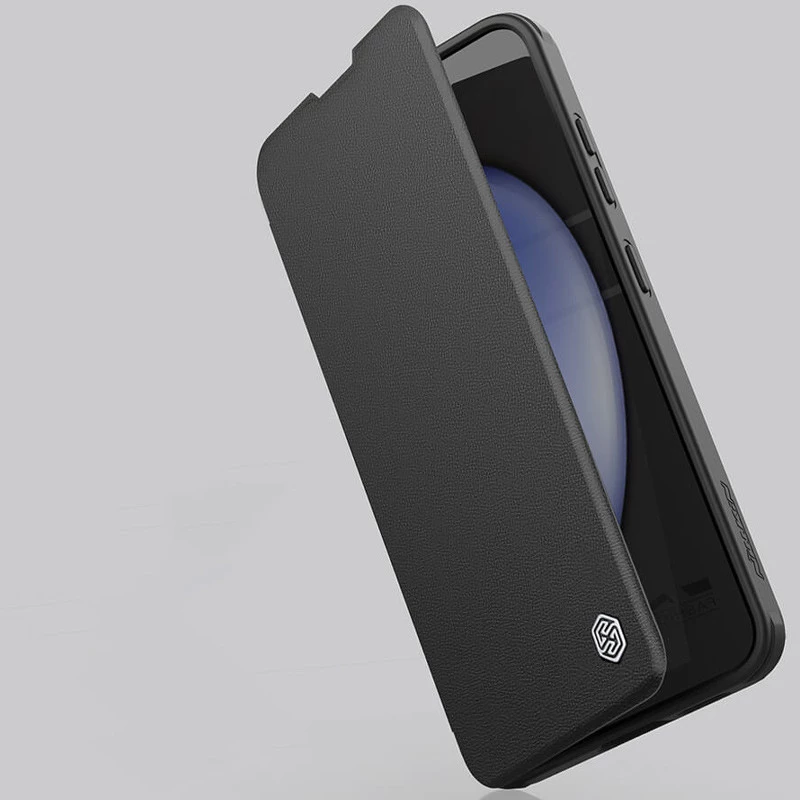 Шкіряний чохол (книжка) Nillkin Qin Prop для Samsung Galaxy S24+ – Black. Фото 13 з 14