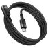 Переходник Hoco U107 Type-C male to Type-C female USB2.0 (1.2m) – Black. Фото 3 из 7