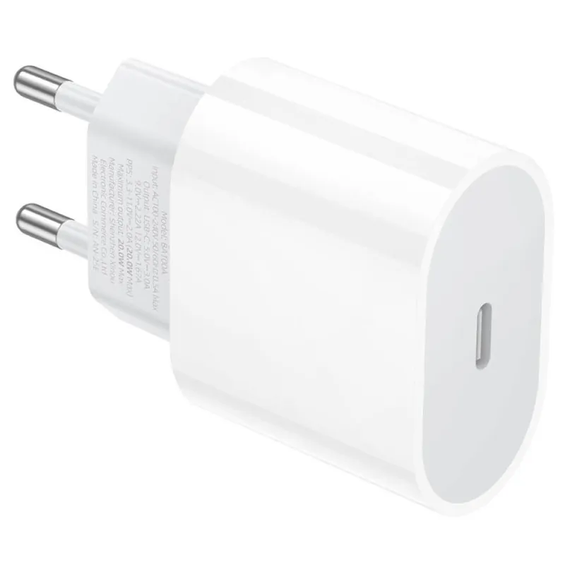 МЗП Borofone BA100A Original PD20W (1USB-C) – White. Фото 4 з 7