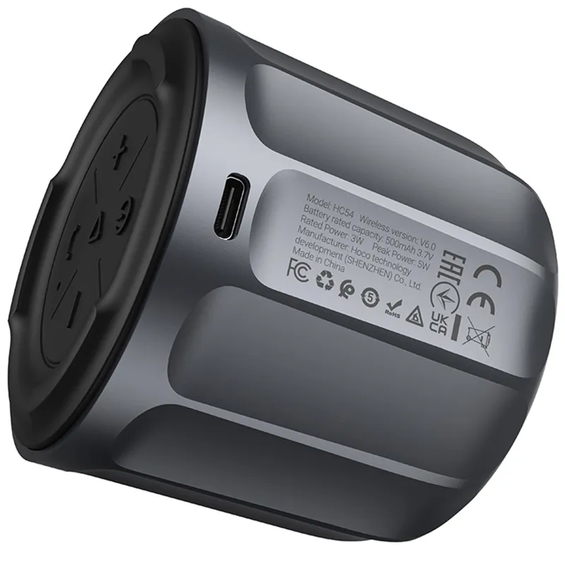 Bluetooth Колонка Hoco HC54 Bright 5W – Metal gray. Фото 3 з 4