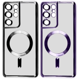 Хромовий TPU чохол з MagSafe на Samsung Galaxy S24 Ultra фото 1 з 4