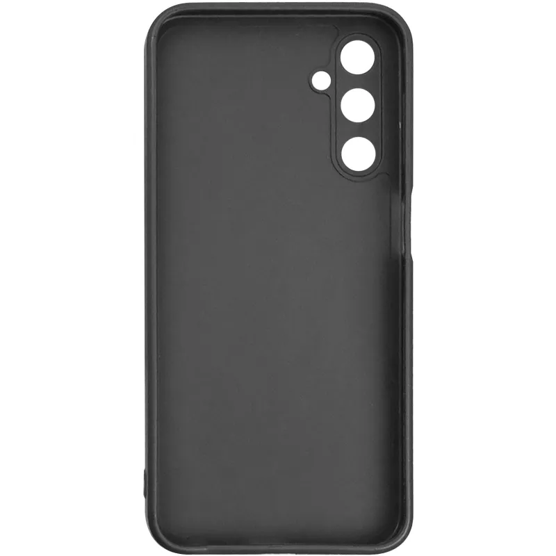 Цветной силиконовый чехол с защитой камеры для Samsung Galaxy A37 5G – Черный / Black. Фото 2 из 3