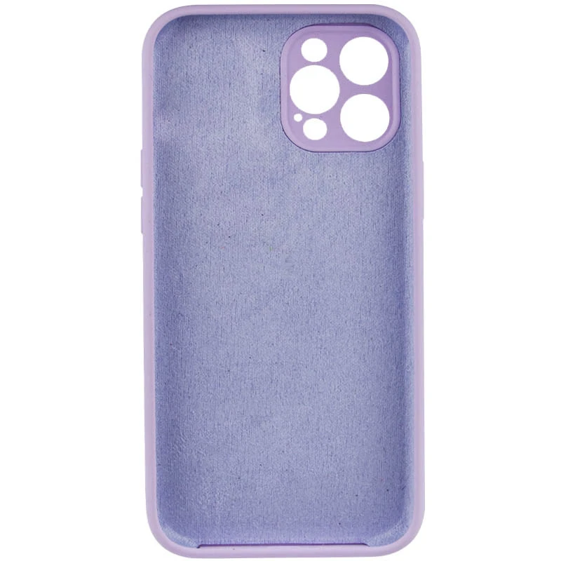 Чехол с защитой камеры Silicone Case для Apple iPhone 12 Pro (6.1") – Сиреневый / Lilac. Фото 3 из 5