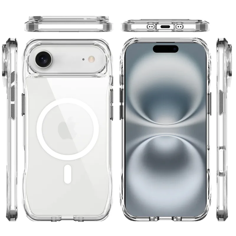 Чехол TPU Space Octagon with Magnetic Fit для Apple iPhone 17 Air (6.5") – Clear. Фото 3 из 5