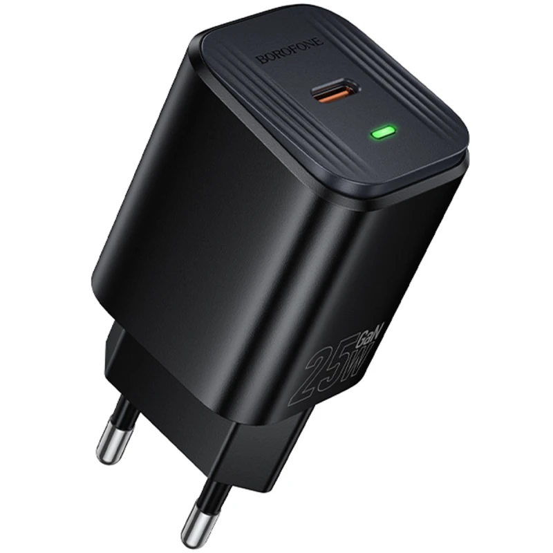 МЗП Borofone BAS84A Star PD25W (1USB-C) – Black. Фото 1 з 6