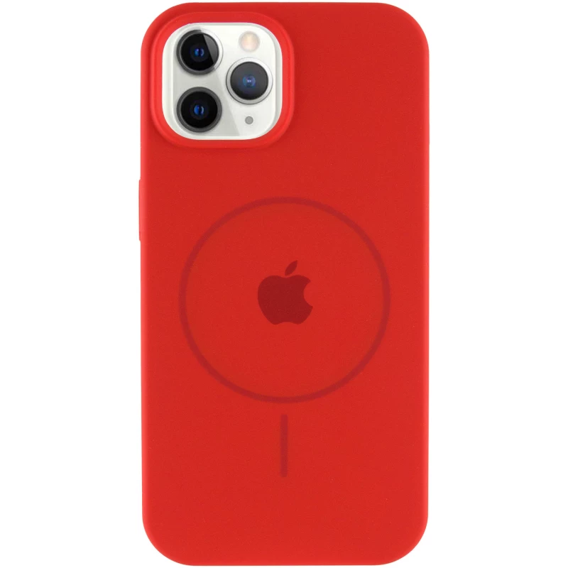 Чохол Silicone Armor Max with MagSafe для Apple iPhone 12 Pro (6.1") – Червоний / Red. Фото 3 з 6