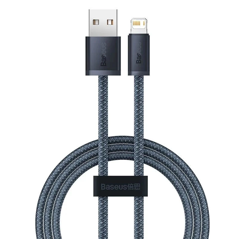 Дата кабель Baseus Dynamic Series USB to Lightning 2.4A (1m) (CALD000402) – Slate Gray. Фото 1 з 8