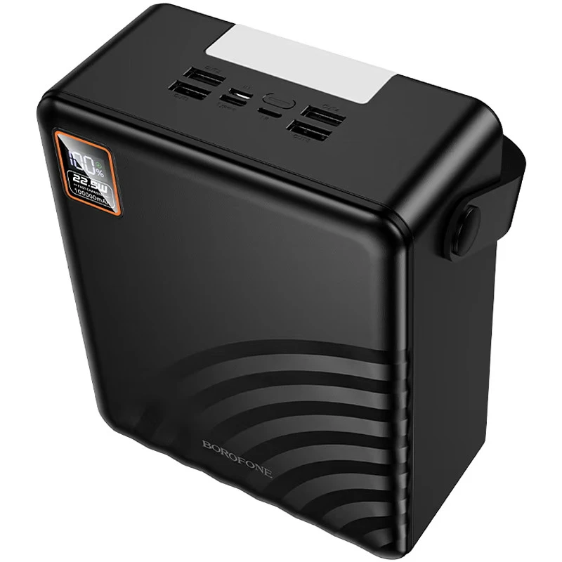Портативное ЗУ Power Bank Borofone BJ85 Myriad 22.5W+PD20W with lighting 100000 mAh – Black. Фото 3 из 6