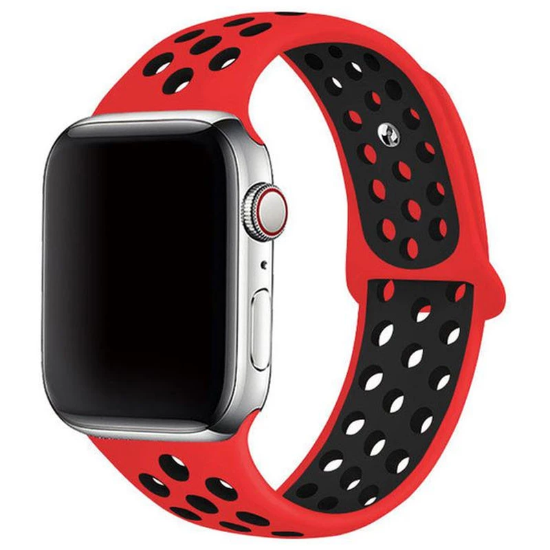 

Силиконовый ремешок Sport Nike+ для Apple watch 38mm / 40mm (red/black)