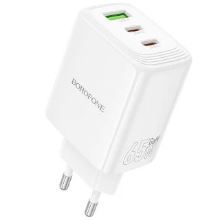МЗП Borofone BN32 Cargador PD65W (1USB-A/2C) фото 1 з 6