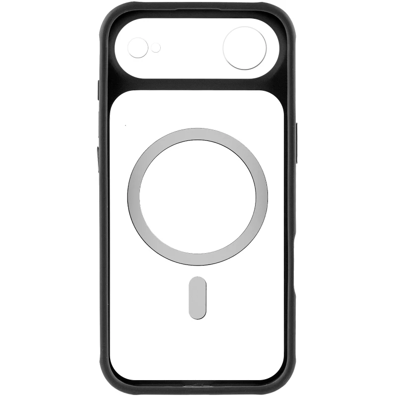 Чохол TPU GETMAN Moon Clear with MagSafe для Apple iPhone 17 Air (6.5") – Black. Фото 6 з 8