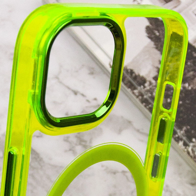 Силіконовий чохол Iris с MagSafe на Apple iPhone 12 Pro Max (6.7") – Жовтий. Фото 7 з 9