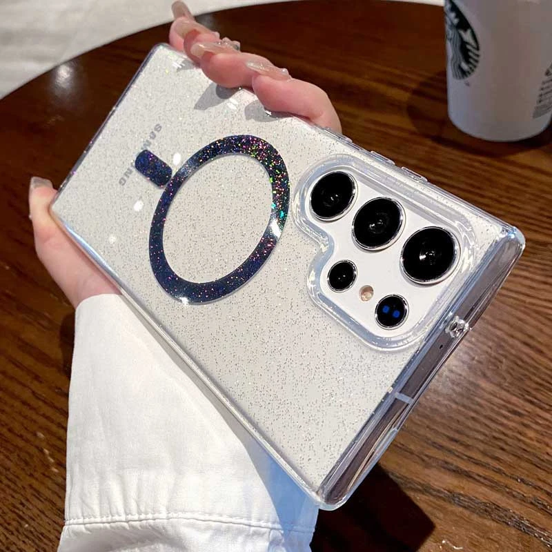 Чохол з блискітками та MagFit на Samsung Galaxy S26 Ultra – Clear. Фото 2 з 6