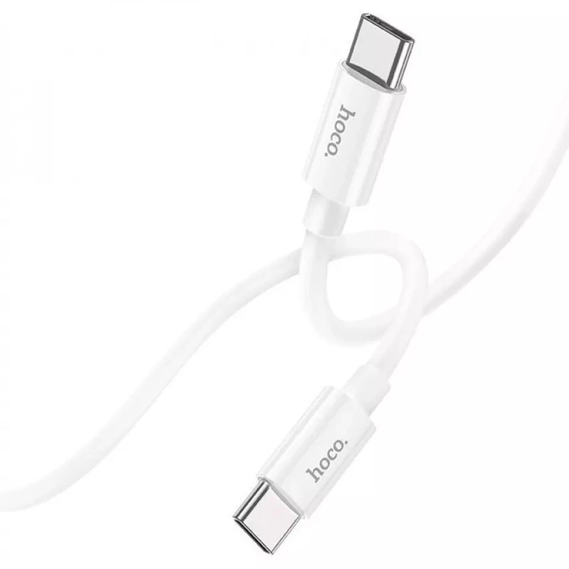 Дата кабель Hoco X87 Magic Type-C to Type-C PD 60W (1m) – White. Фото 3 з 6