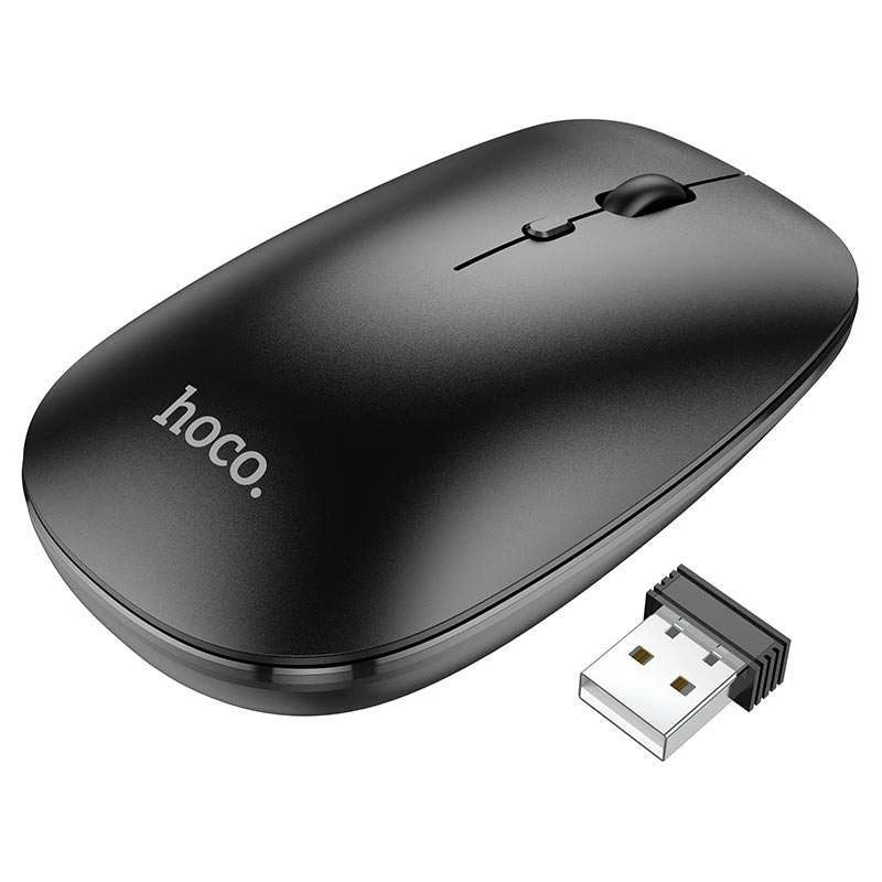 

Мышь Hoco GM15 Art (2.4G / BT Wireless dual channel) (Черный), Чорний
