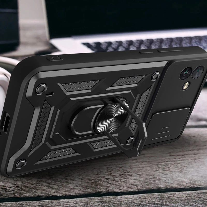 Протиударний чохол Serge Ring з захистом камери на Samsung Galaxy A06 – Чорний. Фото 4 з 6