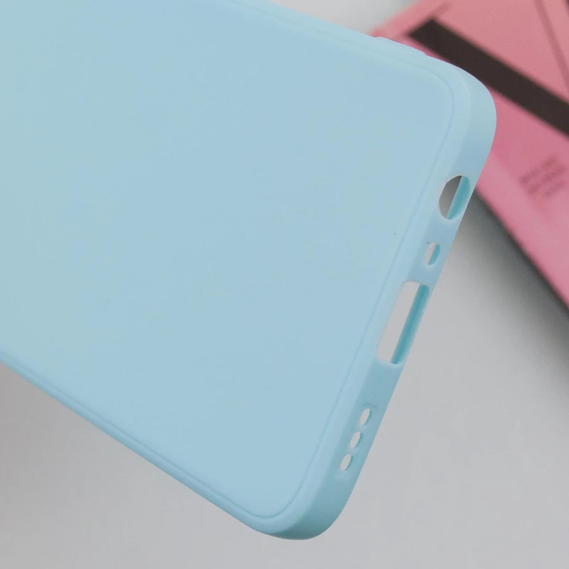 Цветной силиконовый чехол с защитой камеры для Oppo Reno 8T 4G – Бирюзовый / Turquoise. Фото 9 из 9