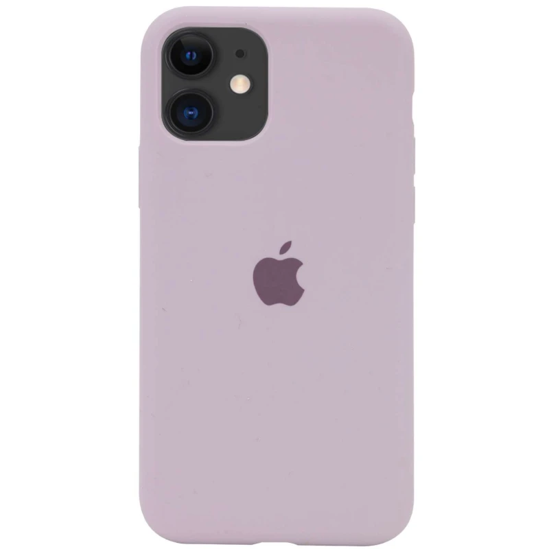 

Чехол Silicone Case с закрытым низом для Apple iPhone 11 (6.1") (Серый / Lavender), Сірий / lavender