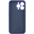 Чехол с защитой камеры Silicone Case для Apple iPhone 13 Pro Max (6.7") – Синий / Deep navy. Фото 2 из 3