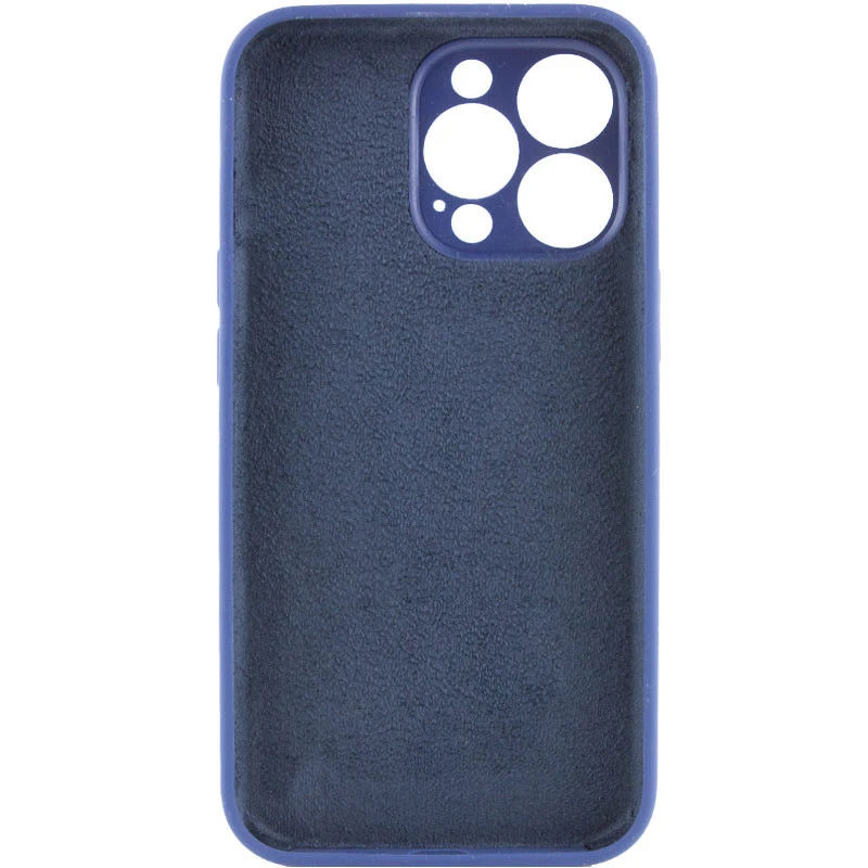 Чехол с защитой камеры Silicone Case для Apple iPhone 15 Pro Max (6.7") – Синий / Deep navy. Фото 2 из 3