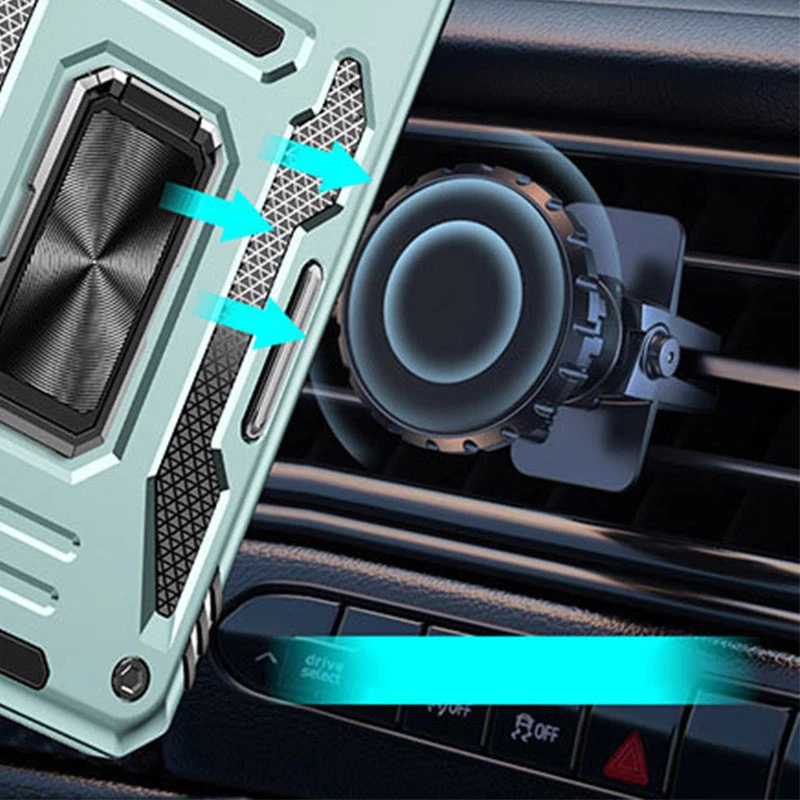 Ударостійкий чохол Square Ring зi шторкою на камеру на Xiaomi Redmi Note 14 4G (Int. version) – Зелений / Light Green. Фото 2 з 2