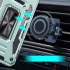 Ударостійкий чохол Square Ring зi шторкою на камеру на Xiaomi Redmi Note 14 4G (Int. version) – Зелений / Light Green. Фото 2 з 2