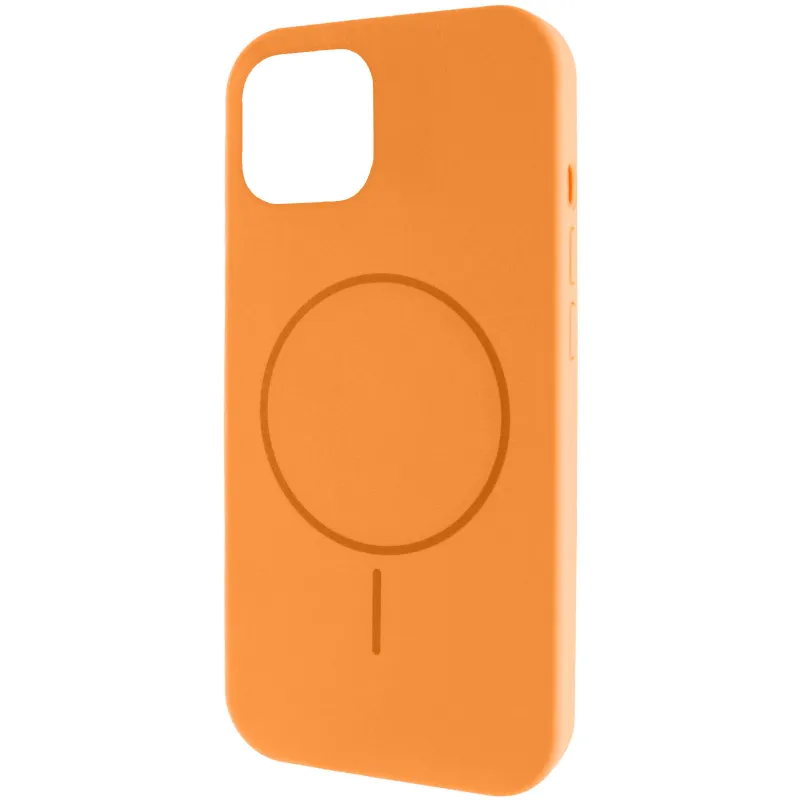 Чехол Silk Full Protective (AA) NO LOGO with Magnetic Fit для Apple iPhone 17 Pro Max (6.9") – Оранжевый / Orange. Фото 2 из 2