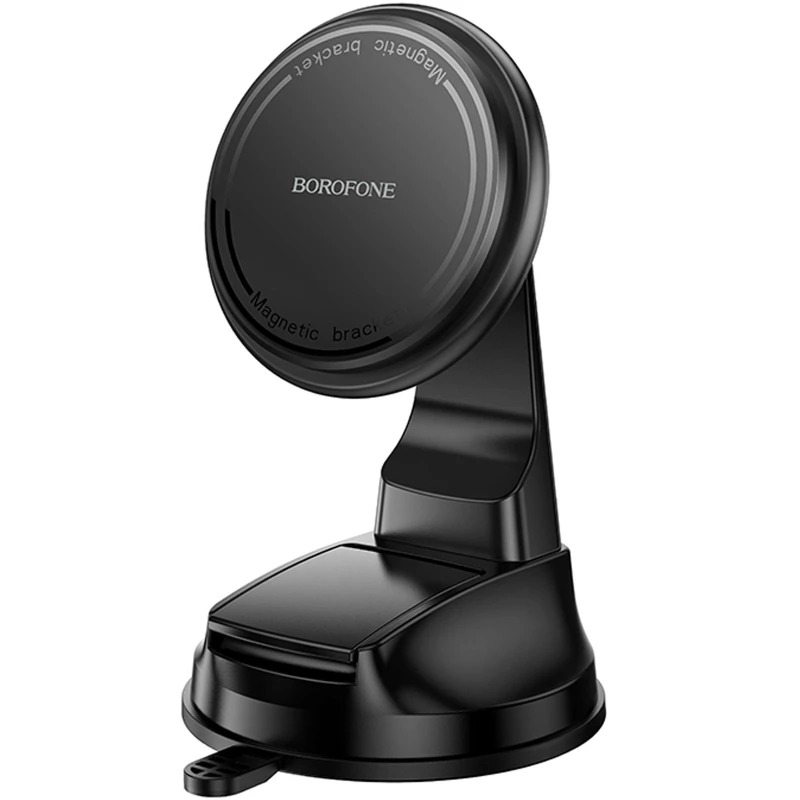 Автотримач Borofone BH136 Parker ring magnetic (center console) – Black. Фото 1 з 6