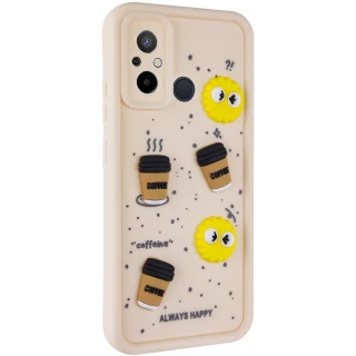 Чехол TPU Toys Case для Xiaomi Redmi 12C / Poco C55 — Sand / Always Happy