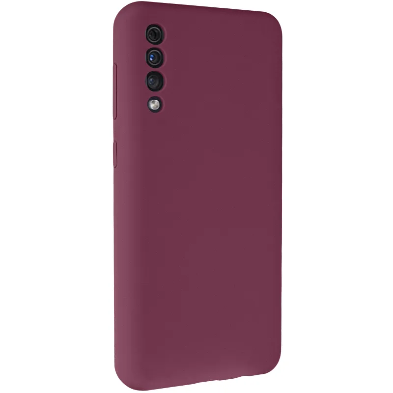 Чохол Silicone Case Lakshmi Premium із закритою камерою для Samsung Galaxy A50 (A505F) / A50s / A30s – Бордовий / Plum. Фото 1 з 8