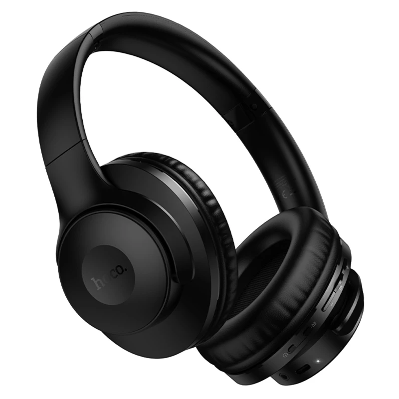 Накладные беспроводные наушники Hoco W71 Cool sound – Black. Фото 5 из 7