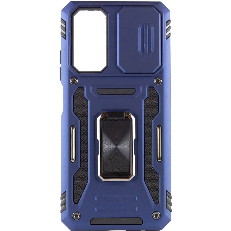 Ударопрочный чехол Square Ring c шторкой на камеру для Xiaomi Redmi A7 Pro 4G – Синий / Navy. Фото 1 из 4