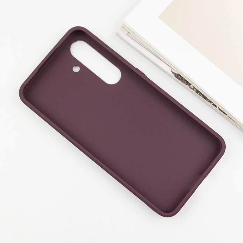 TPU чохол Bonbon з металевими кнопками на Samsung Galaxy S24+ – Бордовий / Plum. Фото 8 з 11