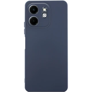Кольоровий силіконовий чохол GETMAN із закритою камерою для Xiaomi Redmi 15 4G (Global) / 5G — Синій / Midnight Blue