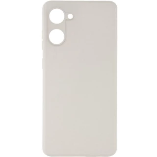 Цветной силиконовый чехол с защитой камеры для Realme 10 4G — Серый / Smoky Gray