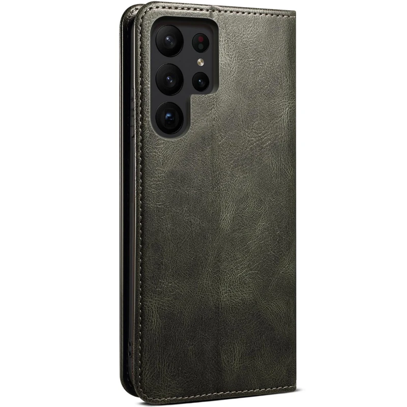 Шкіряний чохол-книжка Urban Leather series для Samsung Galaxy S26 Ultra – Green. Фото 2 з 5