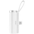 Портативний зарядний пристрій Power Bank WIWU W026 Type-C з БЗП 15W 5000 mAh – White. Фото 4 з 7