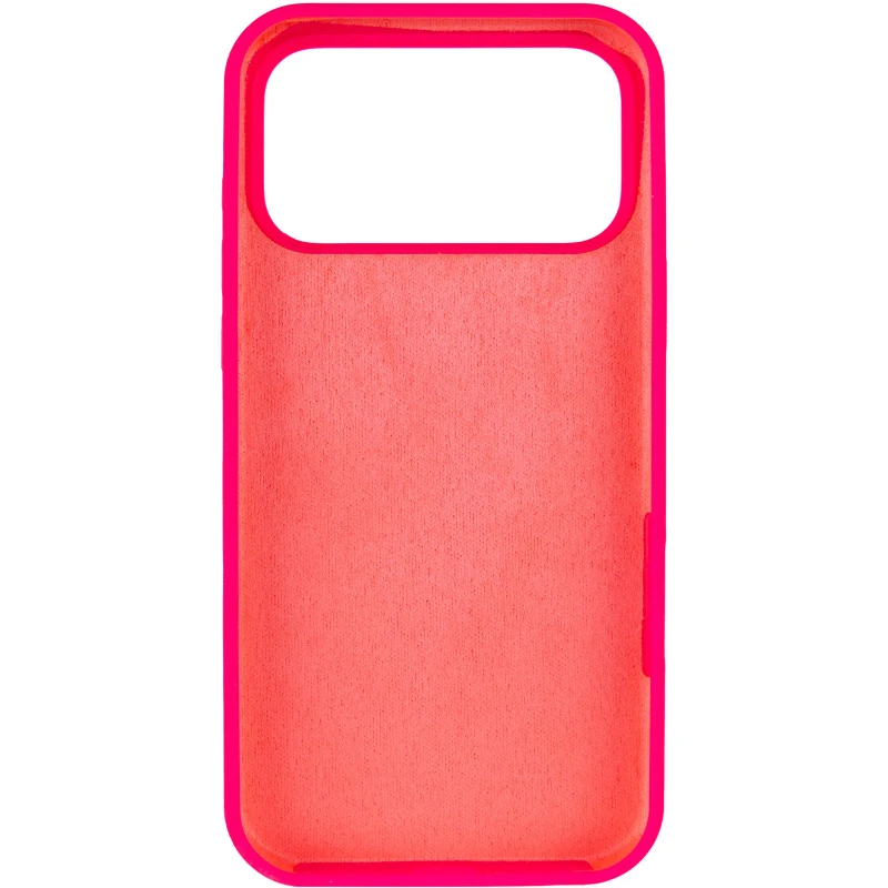 Чохол Silicone Case з закритим низом на Apple iPhone 17 Pro (6.3") – Рожевий / Barbie pink. Фото 4 з 6