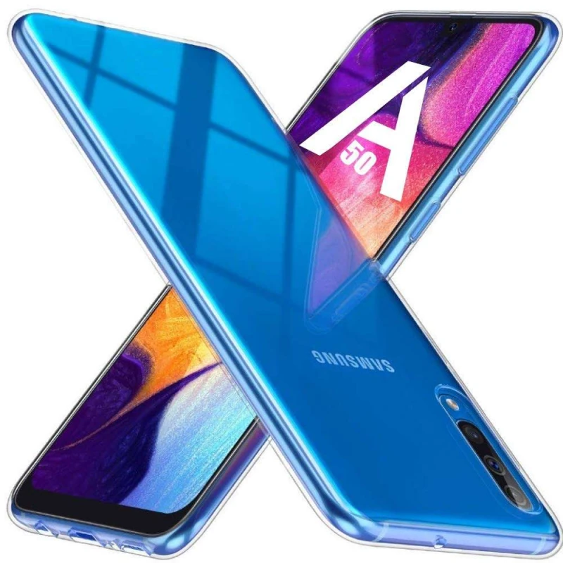 

Ультратонкий силиконовый чехол с заглушкой для Samsung Galaxy A50 (A505F) / A50s / A30s (Бесцветный (прозрачный)), Безбарвний (прозорий)