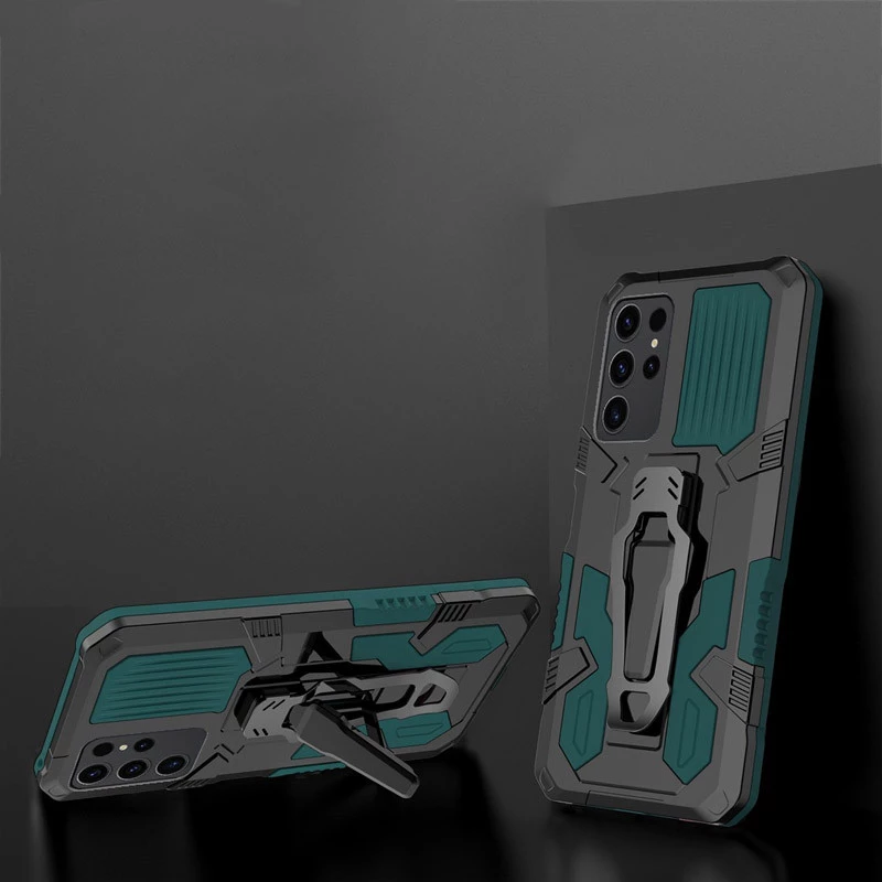 Протиударний чохол Defender Clip на Samsung Galaxy S24 Ultra – Green. Фото 6 з 6