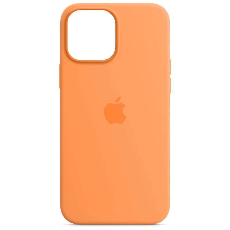 

Чохол Silicone case Premium з Magsafe на Apple iPhone 13 mini (5.4") (Помаранчевий / Marigold)