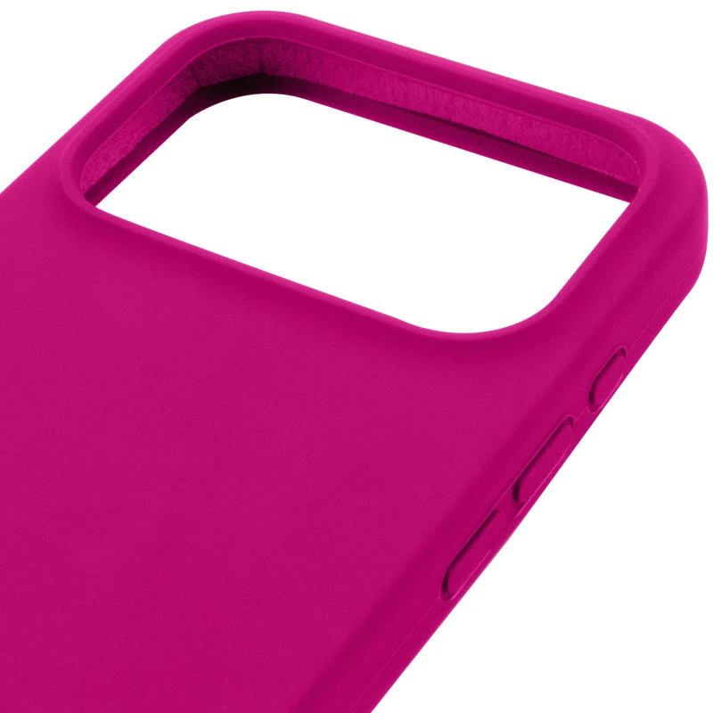 Чохол з закритим низом Silicone Case на Apple iPhone 17 Pro Max (6.9") – Малиновий / Dragon Fruit. Фото 4 з 5