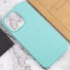 Чохол з закритим низом Silicone Case на Apple iPhone 14 Pro Max (6.7") – Бірюзовий / Marine Green. Фото 3 з 5