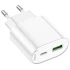 МЗП Hoco C109A Fighter PD20W+QC3.0 (1USB-A/1C) – White. Фото 4 з 6