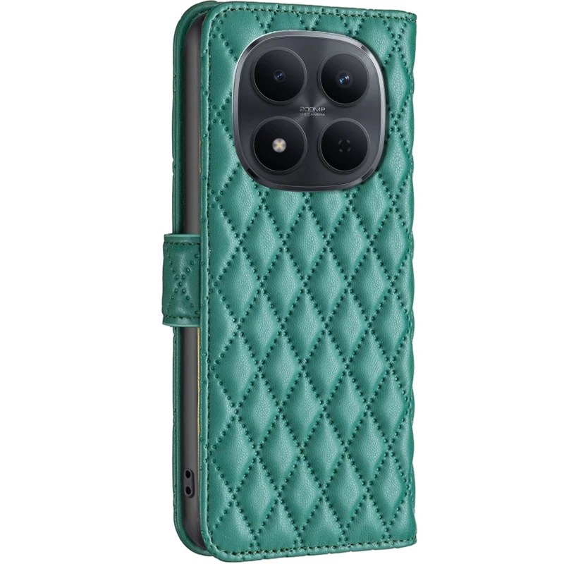 Кожаный чехол-книжка Sweet Line для Xiaomi Redmi Note 15 Pro 4G – Green. Фото 2 из 4